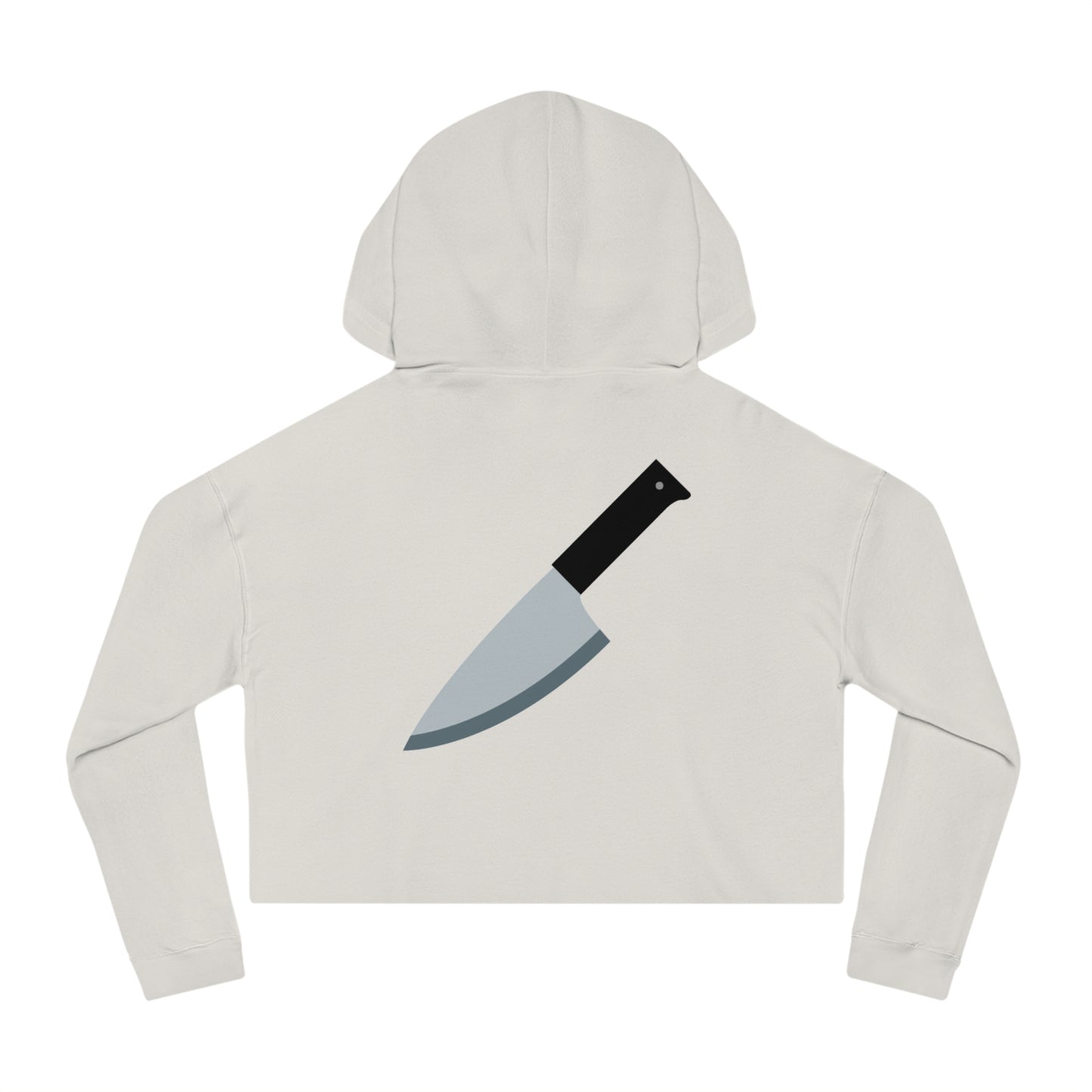 Knife Emoj Cropped Hoodie
